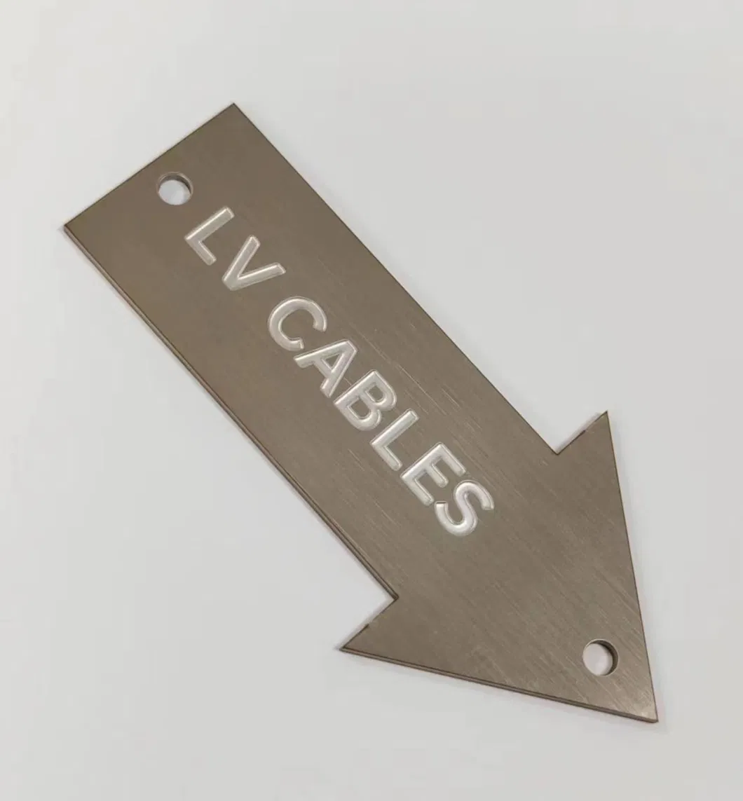 OEM Customized Stainless Steel Logo Etching Nameplate Aluminium Label Metal Sign