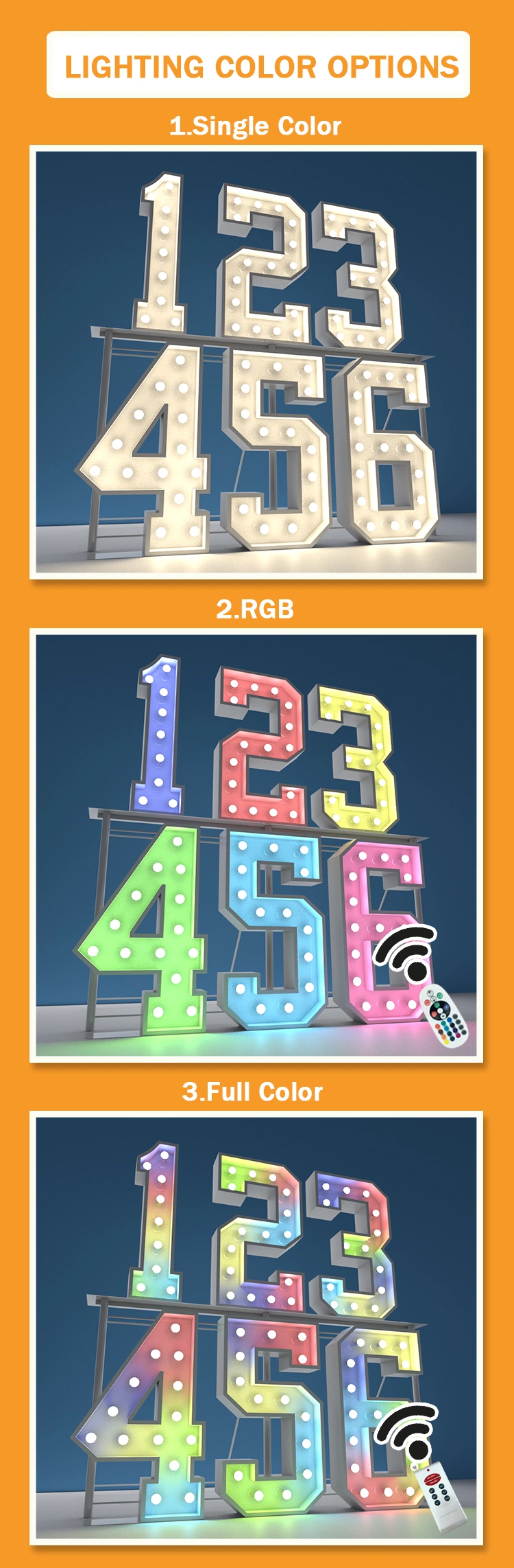 Light up Marquee Number for Birthday Party Celebration Marquee Numbers