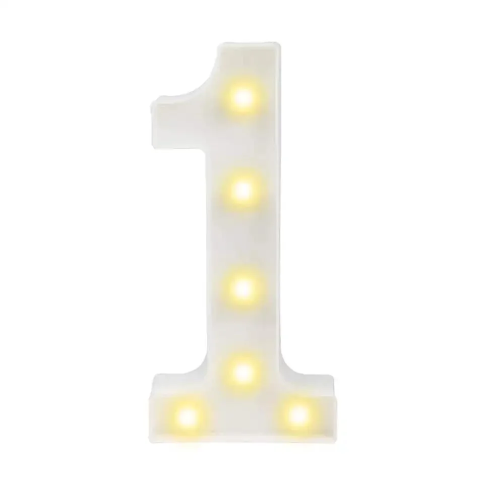 Number 1 LED Light up Marquee Sign Light