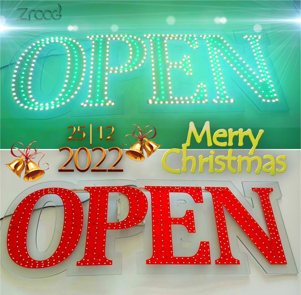 Custom Backlit 3D Business Sign Logo LED Metal Light up Letters Acrylic Sign