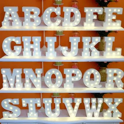 Sign LED Letter a-Z Vintage Marquee Alphabet Letter