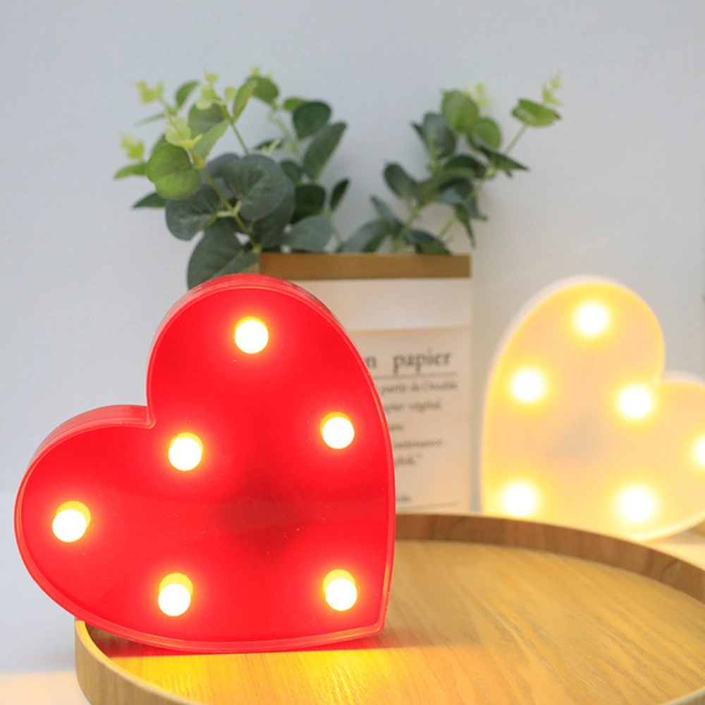 Letter Light Red Heart LED Mi25845