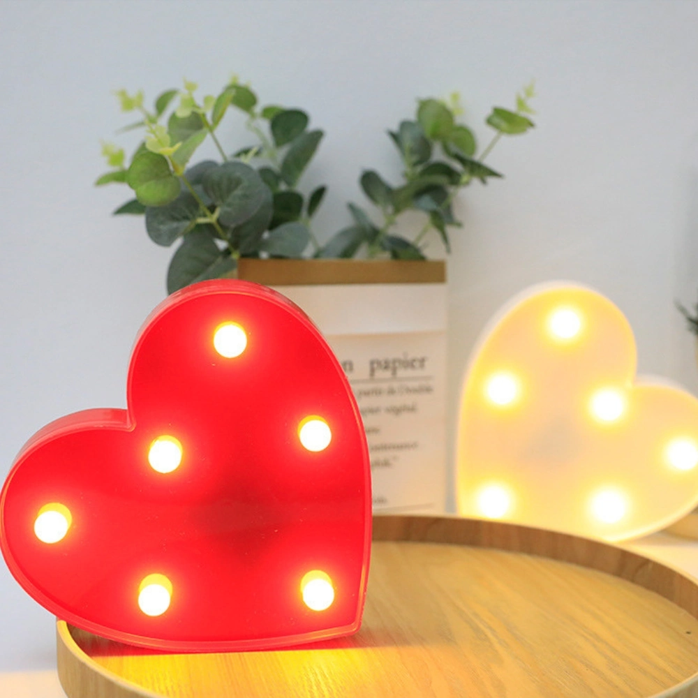 Letter Light Red Heart LED Mi25845