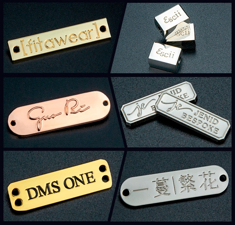 Make a Small Fashion Etched Silkscreen Metal Nameplate Logo