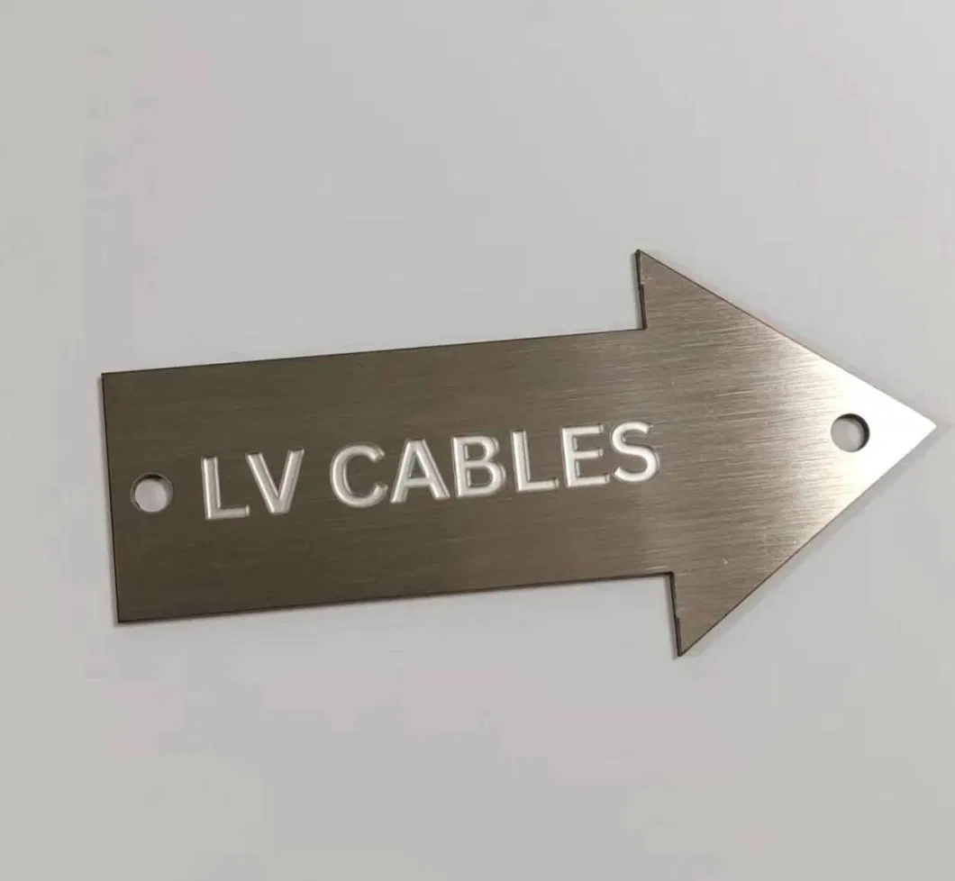 OEM Customized Stainless Steel Logo Etching Nameplate Aluminium Label Metal Sign