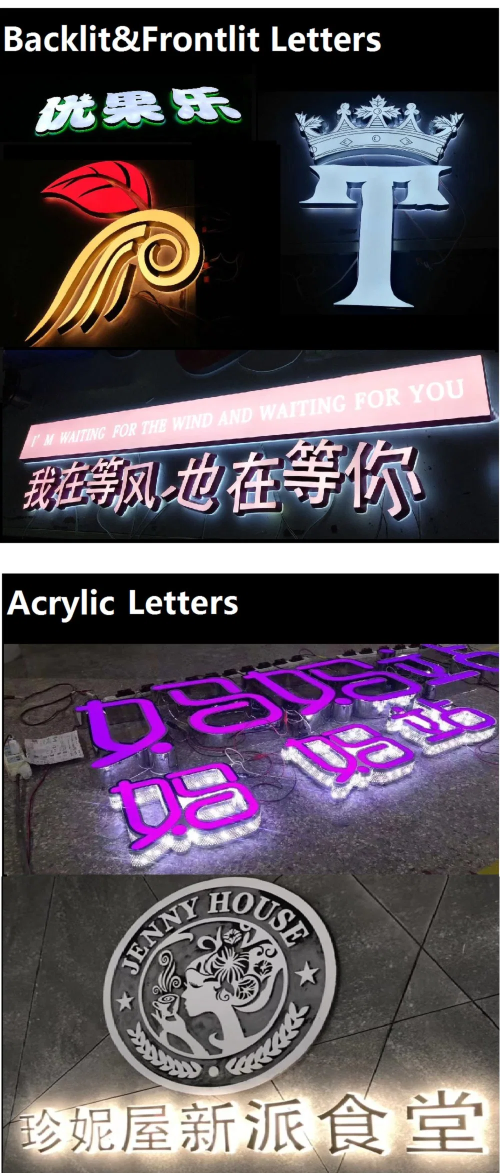 Wholesale China Outdoor Electronic LED Letter Lights Shop Sign 3D Store Illuminated Signs