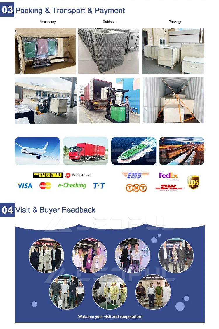 Outdoor Advertising Digital P2.5 P3 P4 P5 P6 P6.6 P8 P10 Module Cabinet Panel Billboard Video Wall LED Display Screen Sign