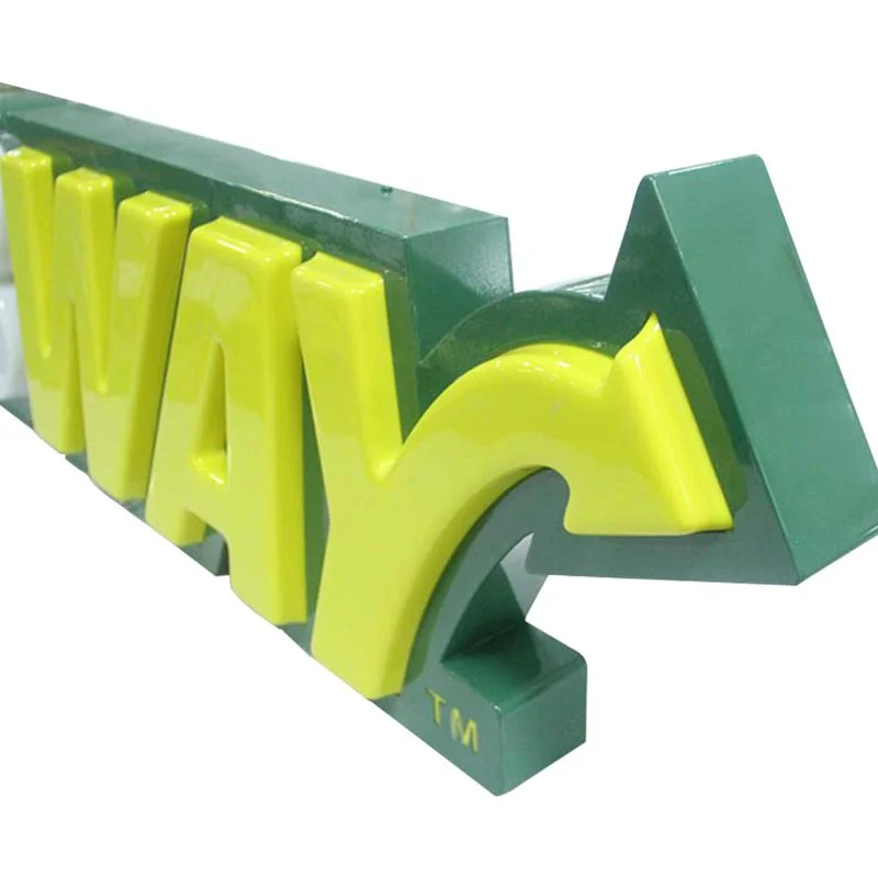 Subway Signs Custom Stainless Steel Brushed Mirror Logo 3D Illuminated Back Lighted Signage Backlit Waterproof LED Channel Letters