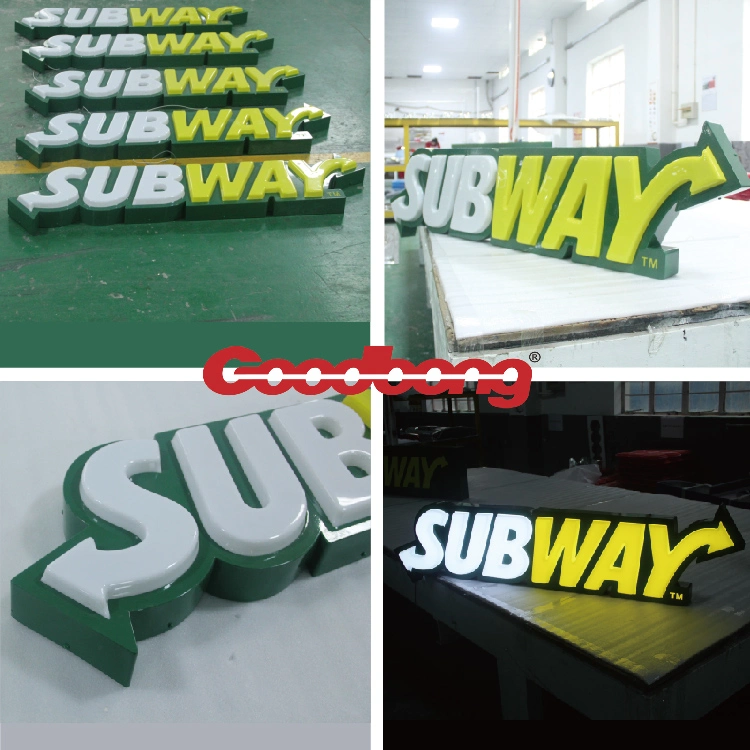 Customized Store Acrylic Channel 3D Letter Signage Outdoor Waterproof Advertising LED Letters