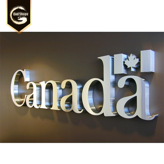 Hot Style Outdoor Advertising 3D Letters Stainless Steel Decorative Metal Alphabet Gold Sign Letters