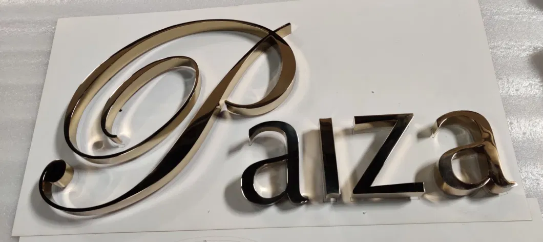 Stainless Steel Sign Letters Mirror Gold Chrome Letter Signs Metal Letter