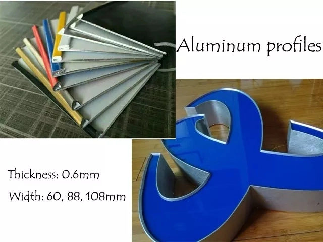 China Manufacturer Channel Letters LED Light Name Boards Stainless Steel Custom Signs Brass Aluminum Letter for Department Store