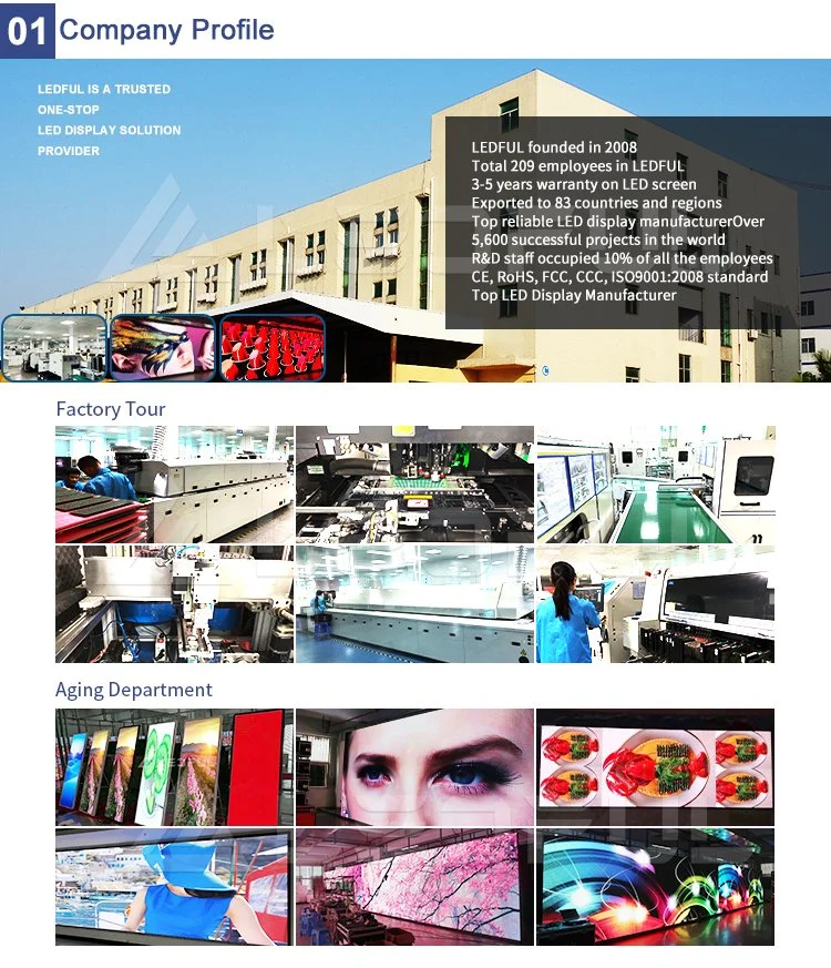 Outdoor Advertising Digital P2.5 P3 P4 P5 P6 P6.6 P8 P10 Module Cabinet Panel Billboard Video Wall LED Display Screen Sign