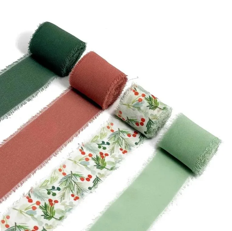 Lemo 1-12 Inch Double Face Satin Ribbon, Polyester Moss Green Ribbon 50 Yards Per Roll for Gift Wrapping Bows