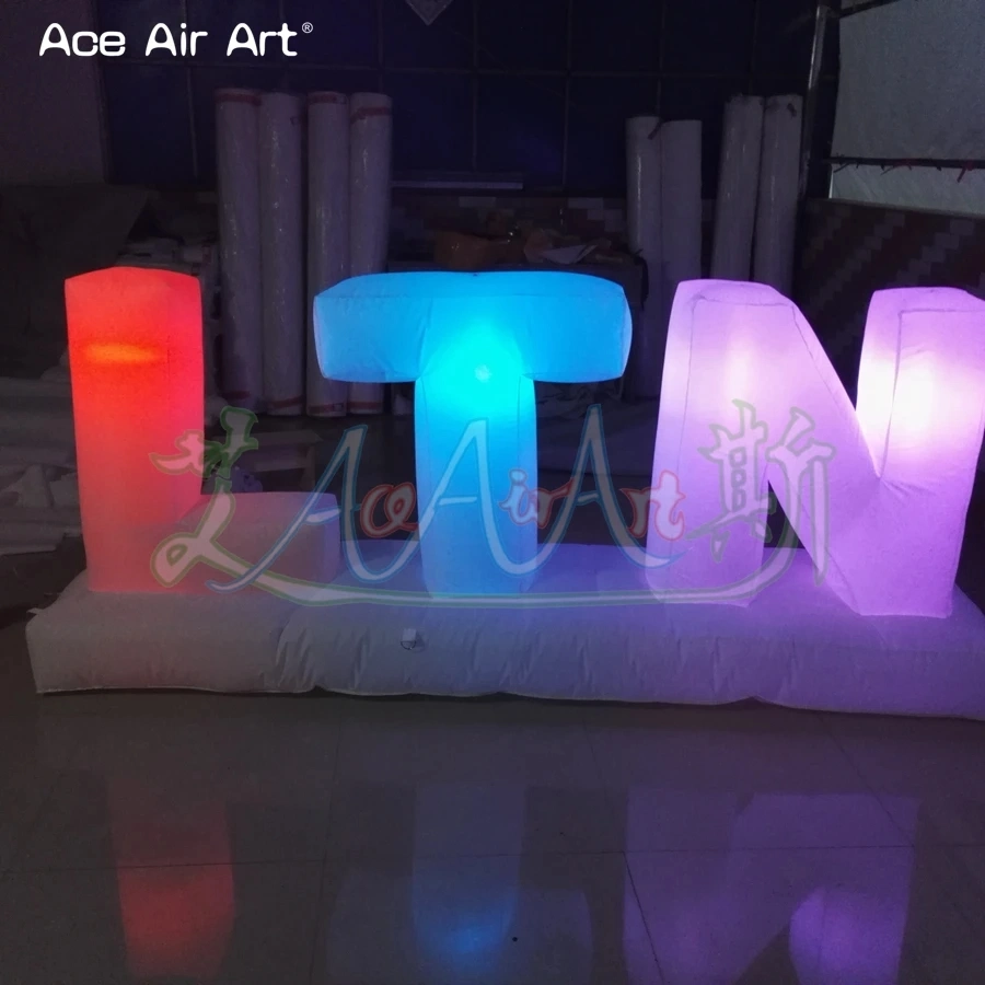 Customization LED Letter with LED Lights Birthday Party Decoration Inflatable English Letters