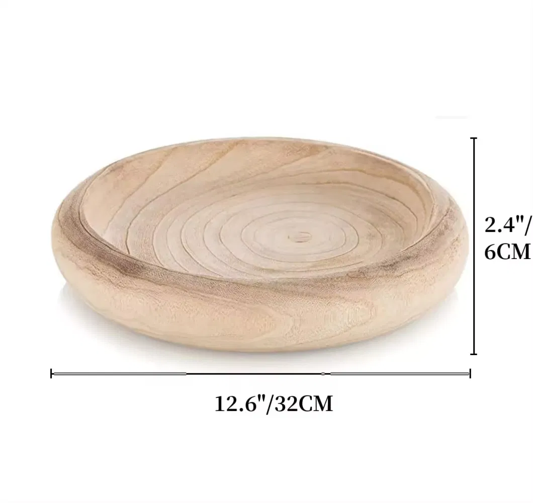 Decorative Wooden Bowl Suitable for Home Decor Coffee Table Key Tray Moss Holder