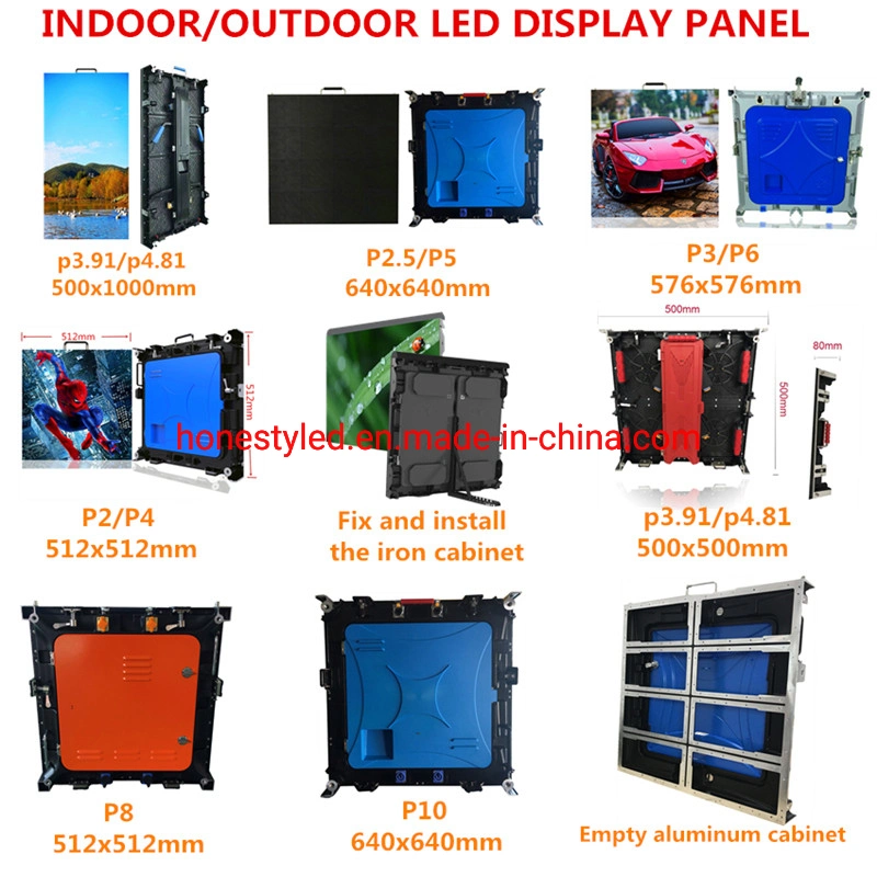 High Refresh Indoor Die Casting Aluminum Panel LED Display Screen P3 576X576 Cabinet Rental LED Sign for Wedding Stage Background