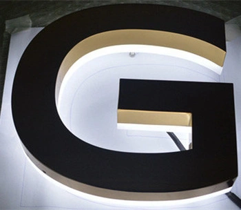 Energy Saving Painted Light up Stainless Steel Acrylic Backlit Channel Letter