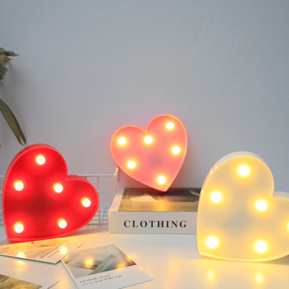 Letter Light Red Heart LED Mi25845