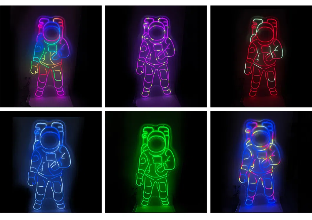 Spaceman Shape Decoration Lamp Acrylic 3D LED Neon Sign