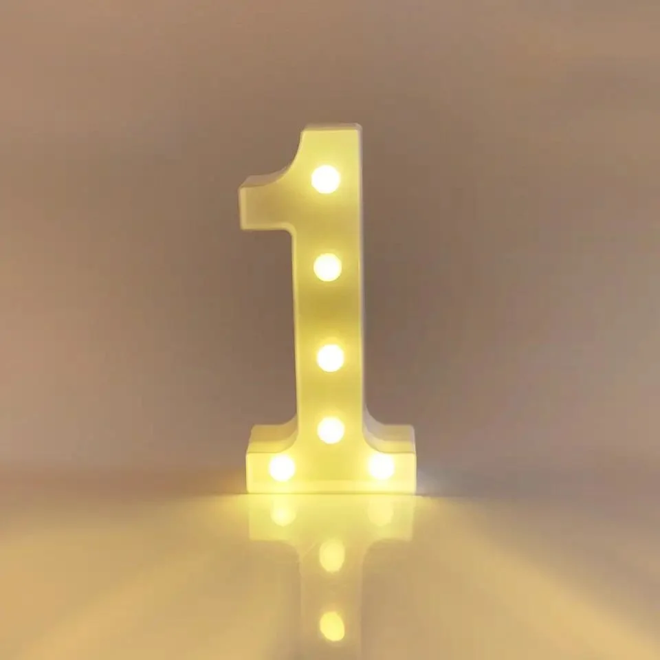 Number 1 LED Light up Marquee Sign Light