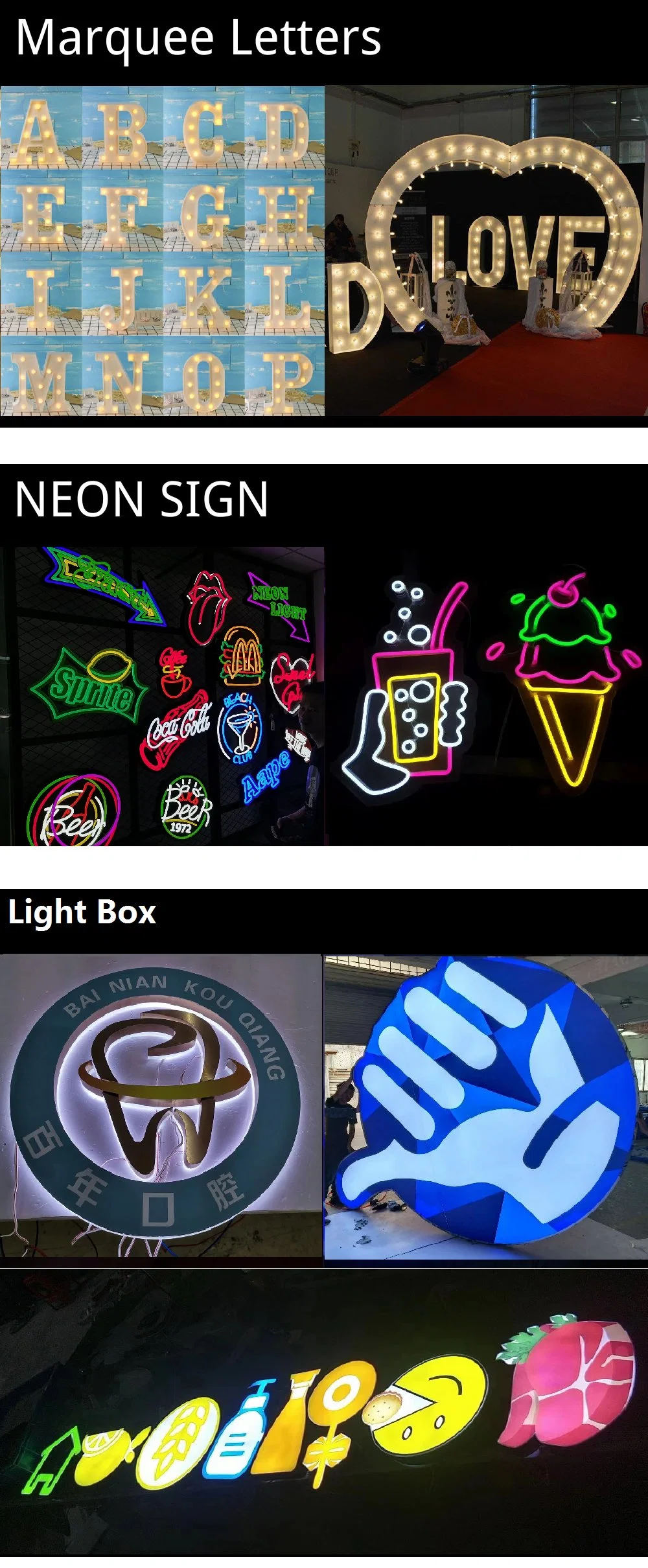 Wholesale China Outdoor Electronic LED Letter Lights Shop Sign 3D Store Illuminated Signs