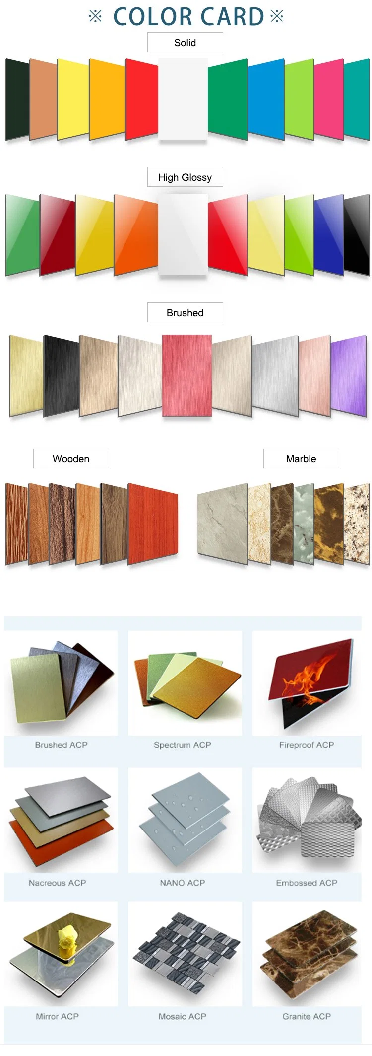 3mm 4mm Wood Color Interior Decoration Auminum Composite Panel PE Coated Decoration Panel for Signage, Advertising and Lettering