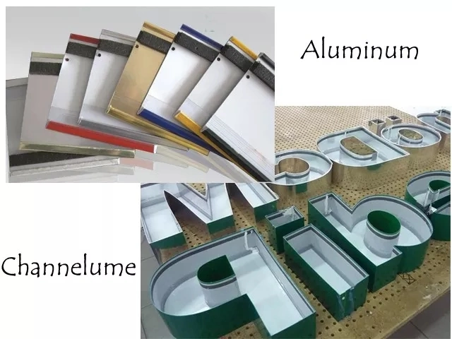 3D Illuminated LED Metal Sign Letters Frame Advertising Outdoor LED Signage Letters Customized Large Metal Letters Metal Lighting Letters