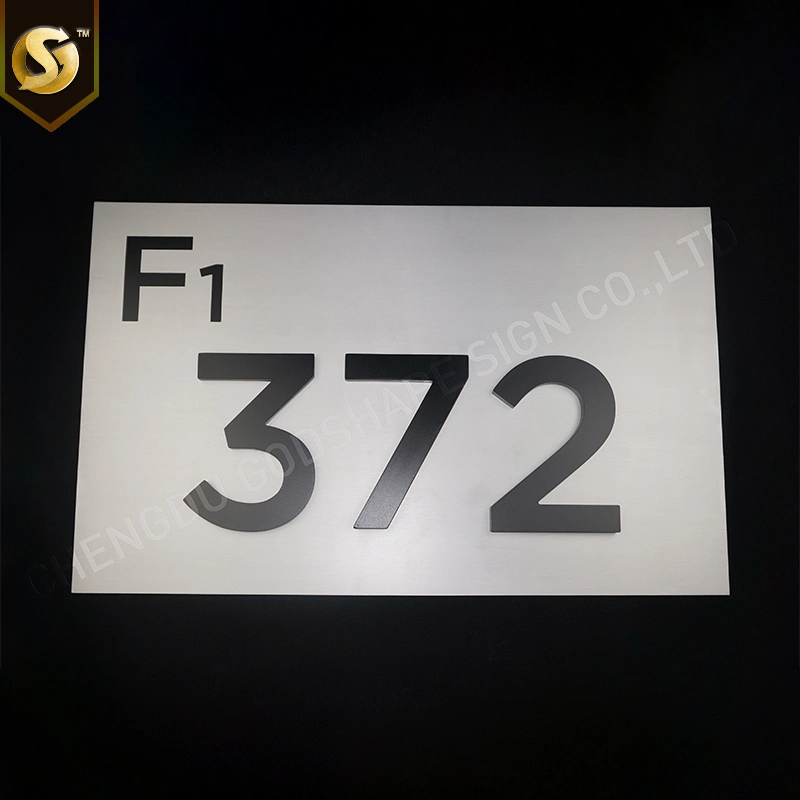 Customized Wayfind Directional Floor Number Plate Real Estate Construction Signs