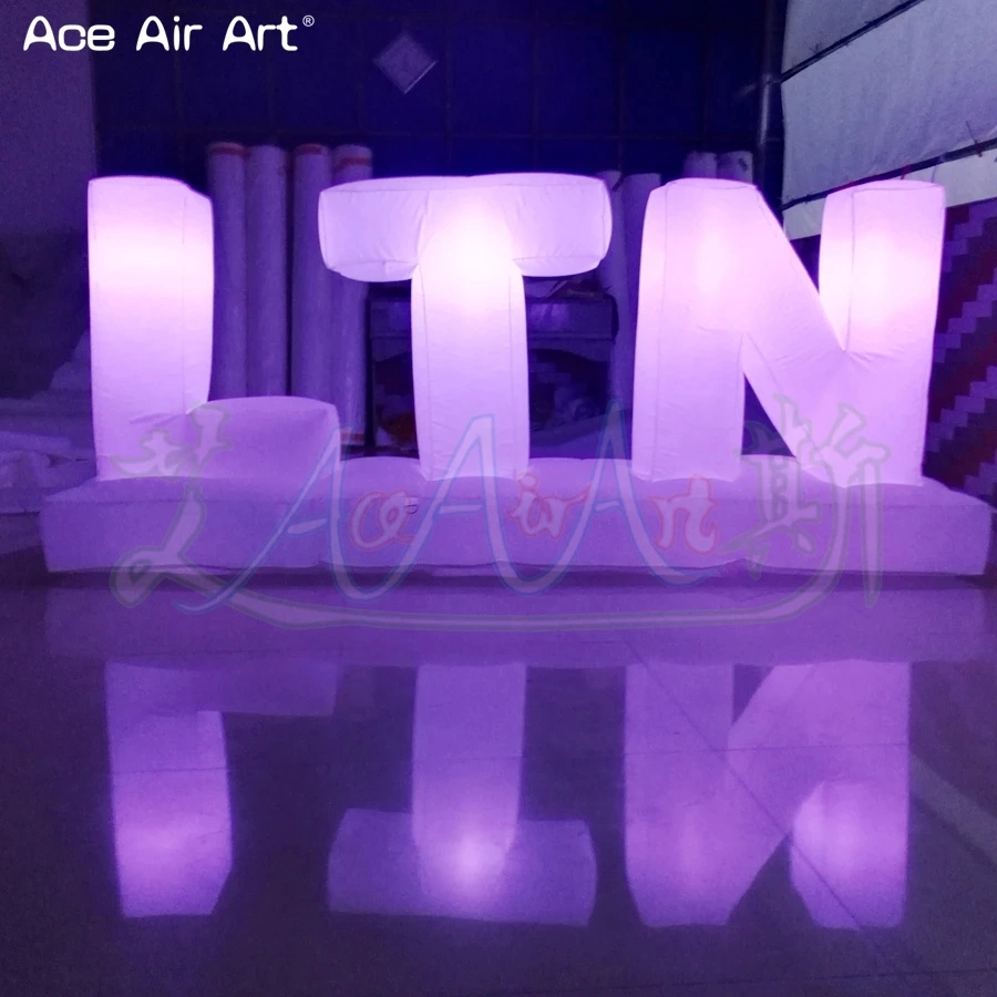 Customization LED Letter with LED Lights Birthday Party Decoration Inflatable English Letters