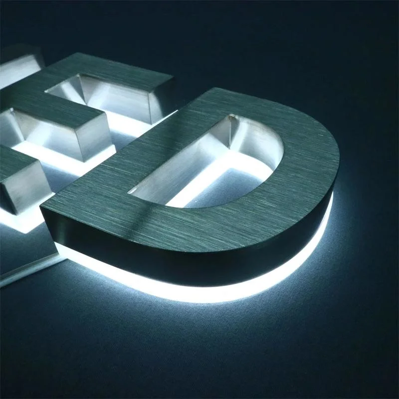 2024 New Products Luminous Advertising Logo LED Metal Letter Light for Business