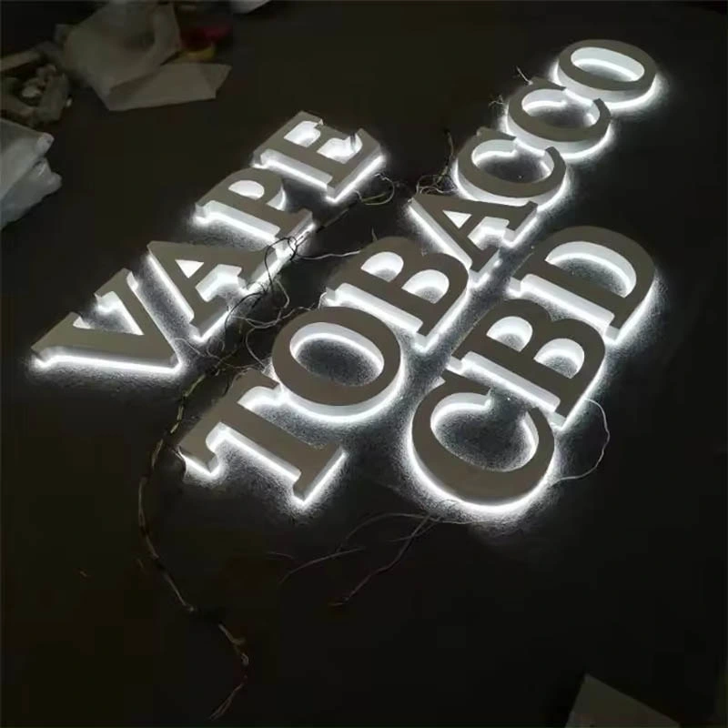 3D LED Signage Signs Letters Custom Metal LED Signage Restaurant Storefront Sign