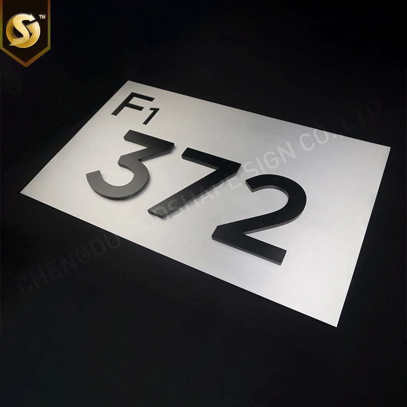 Customized Wayfind Directional Floor Number Plate Real Estate Construction Signs