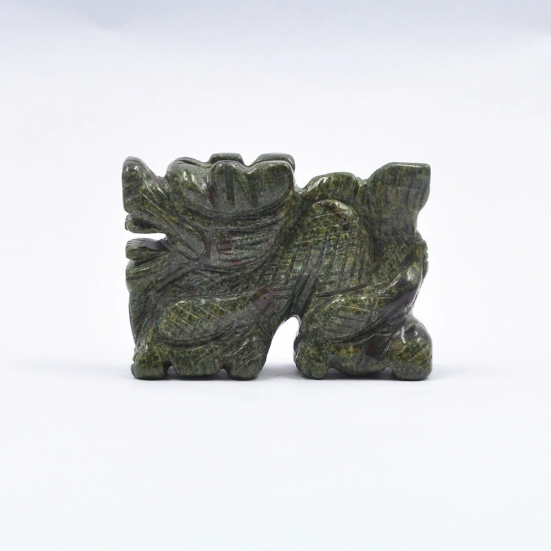 Semi Precious Gemstone The Twelve Chinese Zodiac Signs Dragon Carving Decoration