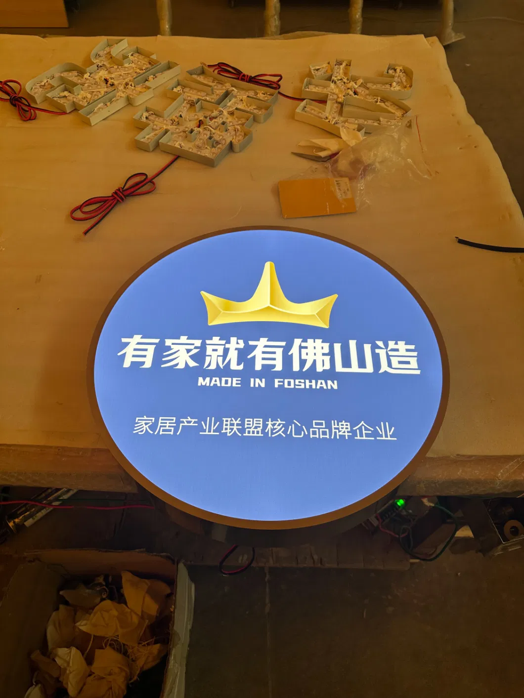 Logo Lightbox out Door Light Box Signs Stainless Steel Round Light Box Sign