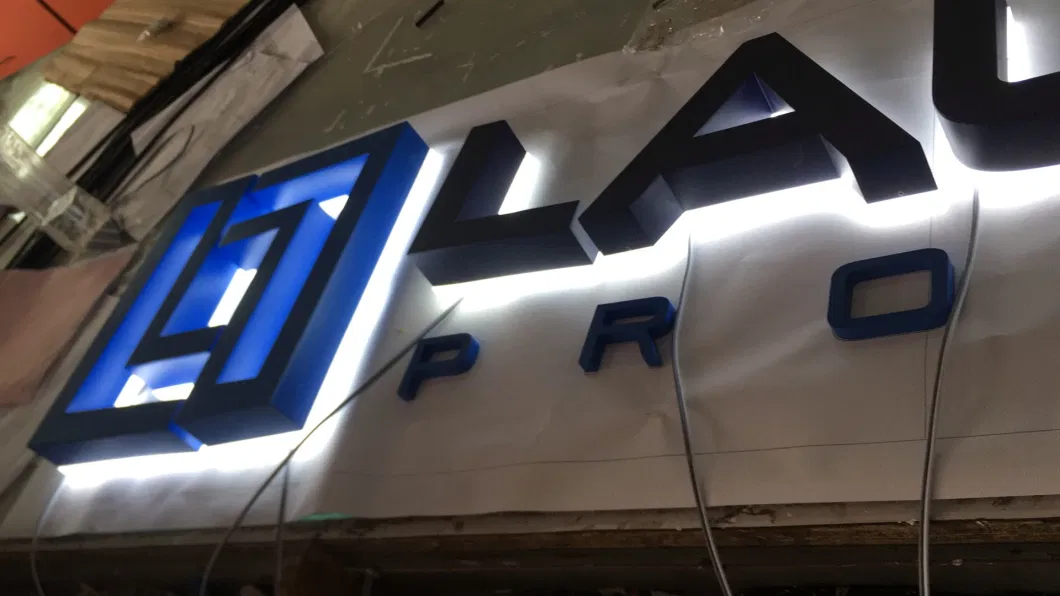 Back-Lit LED Outdoor /Exterior Channel Letter Signs Luminous Stainless steel Signage