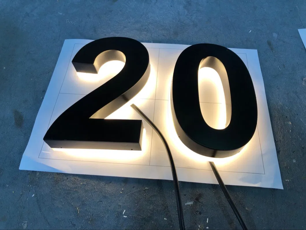 Back-Lit LED Outdoor /Exterior Channel Letter Signs Luminous Stainless steel Signage