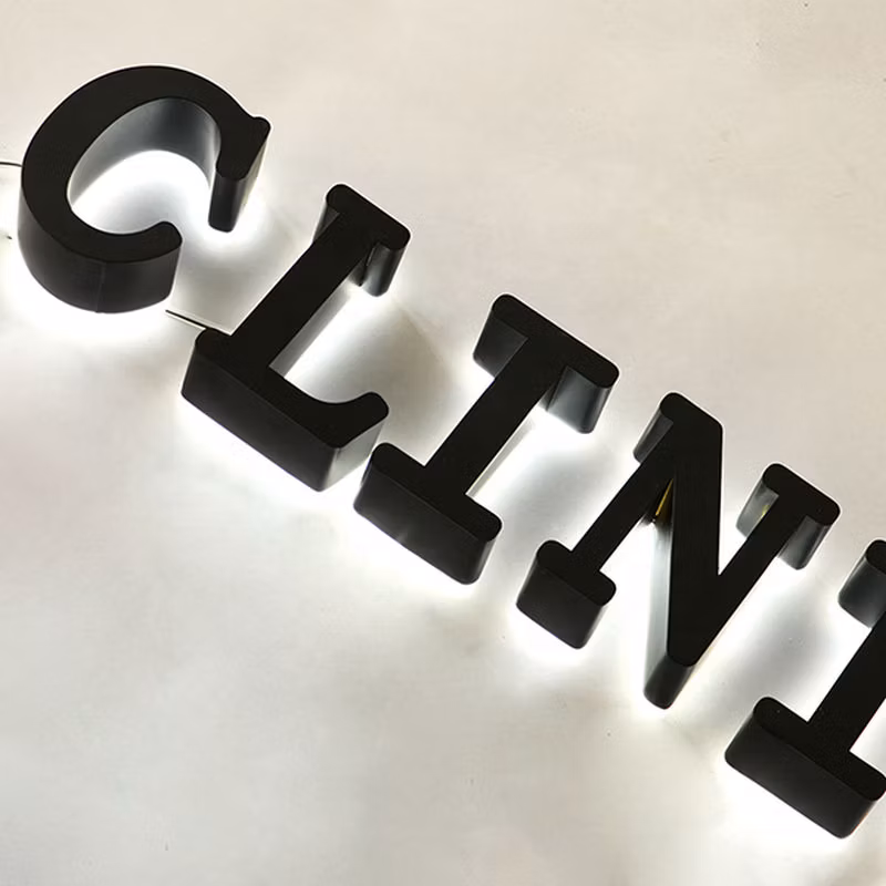 Personalized Factory Price Wholesale Backlit Illuminated LED Construction Custom Road Signs