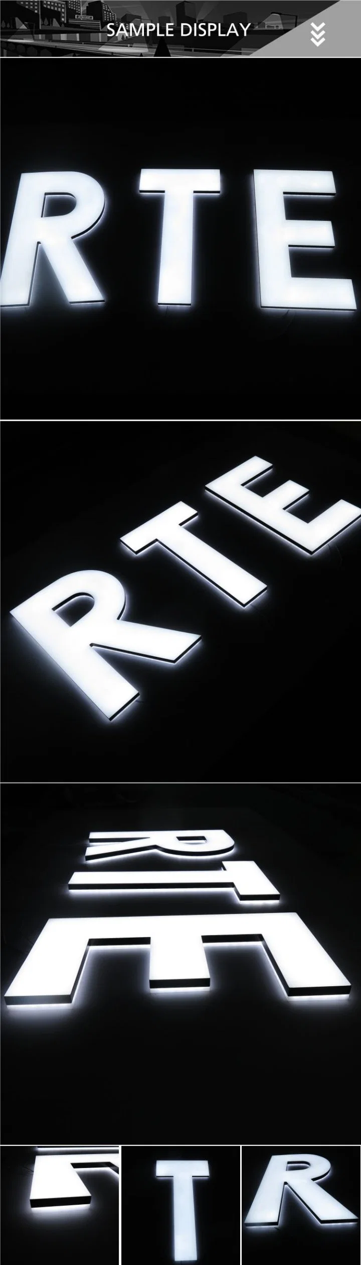 Wholesale Light up Custom 3D Acrylic LED Channel Letter Sign