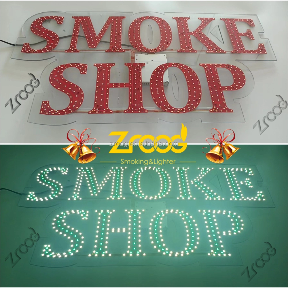 Custom Backlit 3D Business Sign Logo LED Metal Light up Letters Acrylic Sign