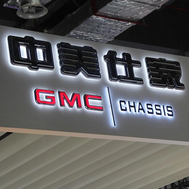 Wall Mounted Shop Signage ABS Vacuum Forming Flat Logo Font Illuminated CNC Engrave LED Letter