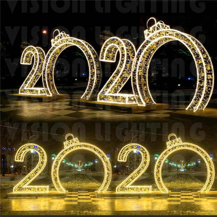 Large Outdoor 3D Christmas Figure Motif Lights Mexico Sign