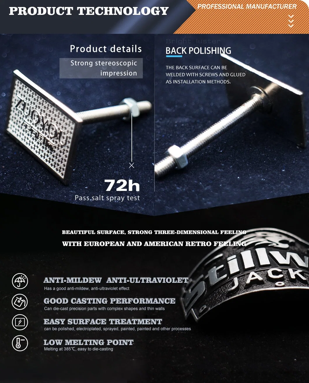 Customization Advertising Bronze Label Tag Sign Logo for Fashion Clothing Furniture Appliance Product Promotional Gift Metal Art Craft Emblem Coin Badge