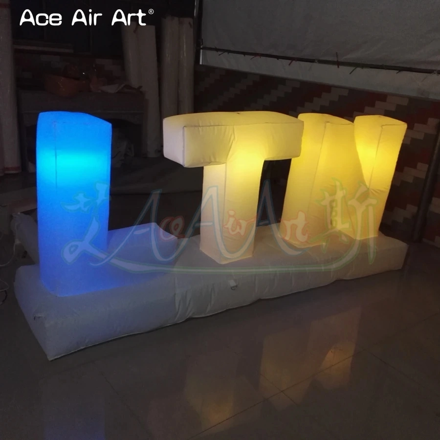 Customization LED Letter with LED Lights Birthday Party Decoration Inflatable English Letters