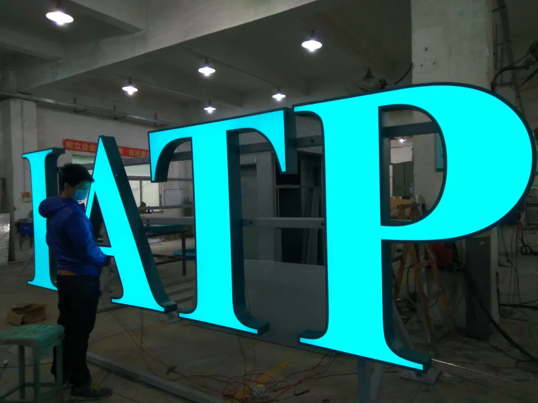 Customized Illuminated Channel Letters Front Lit Ledsign for Company Shop