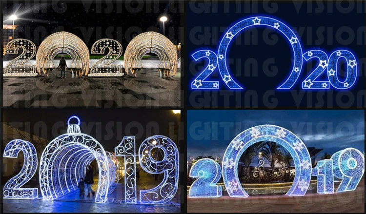 Large Outdoor 3D Christmas Figure Motif Lights Mexico Sign