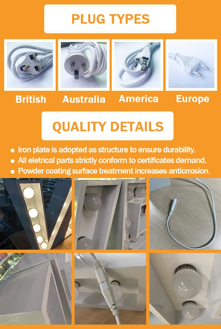 Custom 4FT LED Light Large Vintage Letters Marquee with Light Bulbs Logo