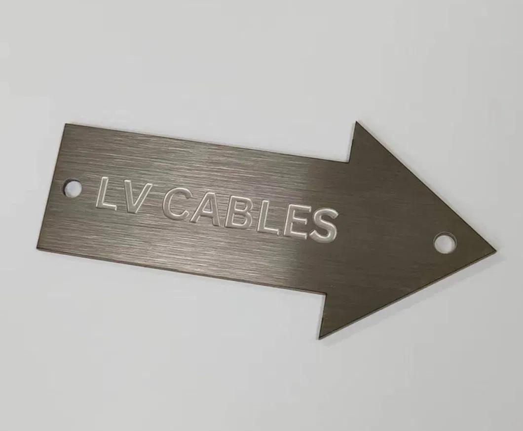 OEM Customized Stainless Steel Logo Etching Nameplate Aluminium Label Metal Sign