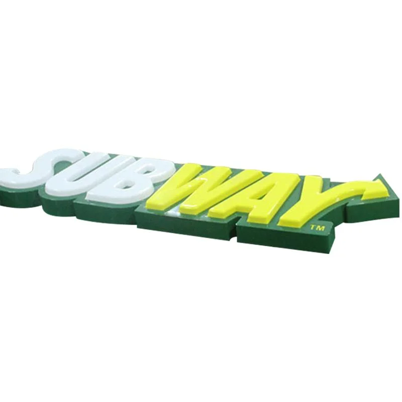 Subway Signs Custom Stainless Steel Brushed Mirror Logo 3D Illuminated Back Lighted Signage Backlit Waterproof LED Channel Letters