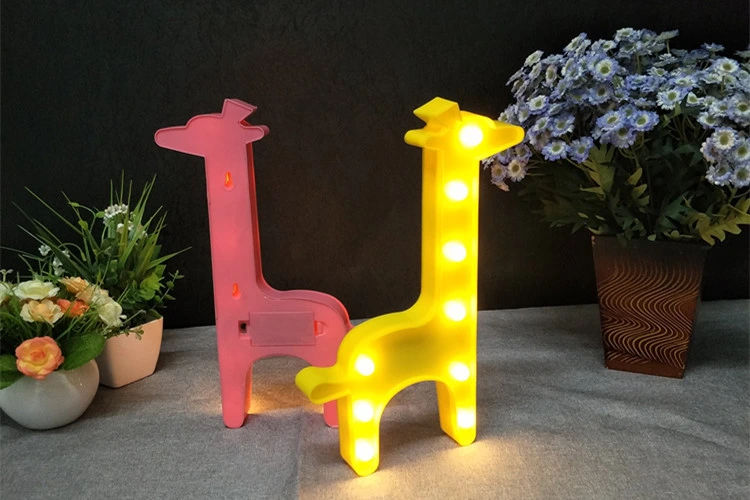 LED Letters Pink Color Durable Battery Operated Mini Marquee Letter Lights Sign